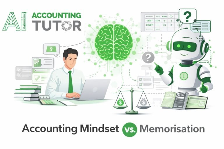 AI accounting tutor helping students develop accounting thinking skills